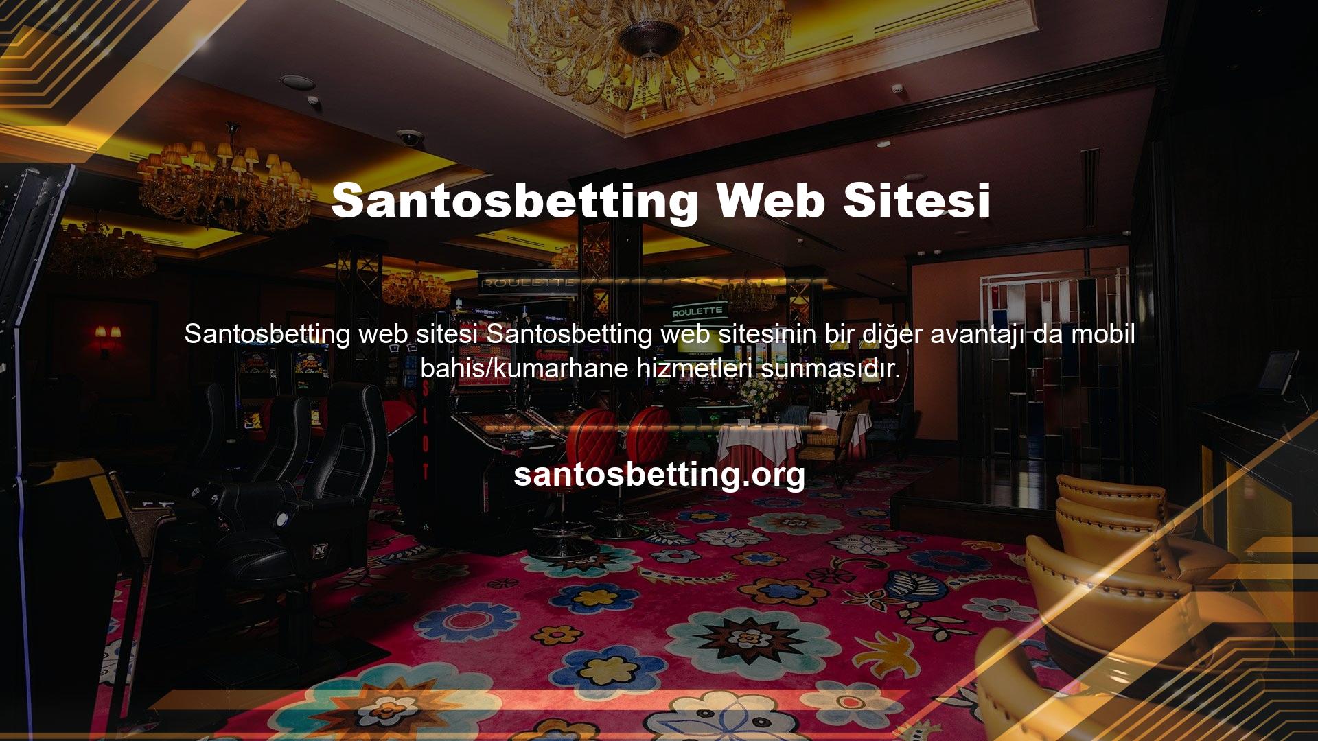Cebinizden Santosbetting Mobile'a bağlanın ve en iyi mobil oyunların keyfini çıkarın
