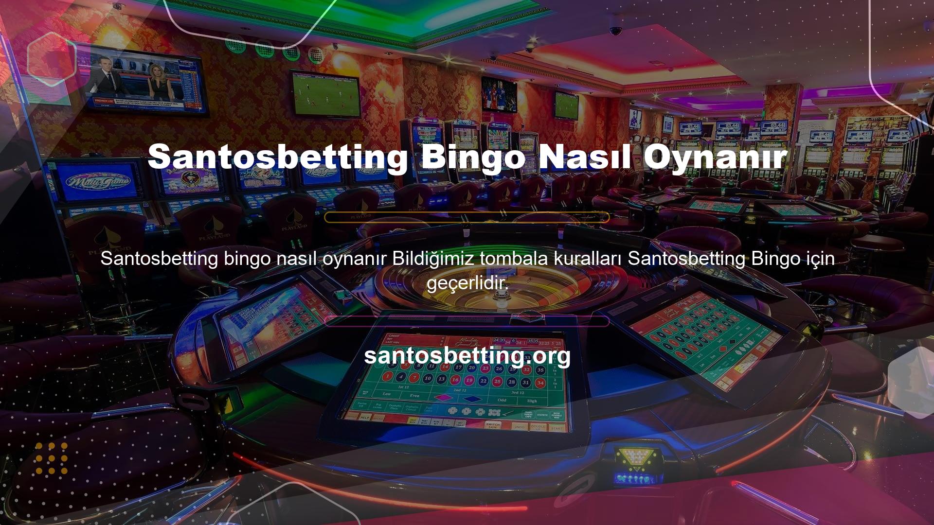 Santosbetting Bingo Nasıl Oynanır
