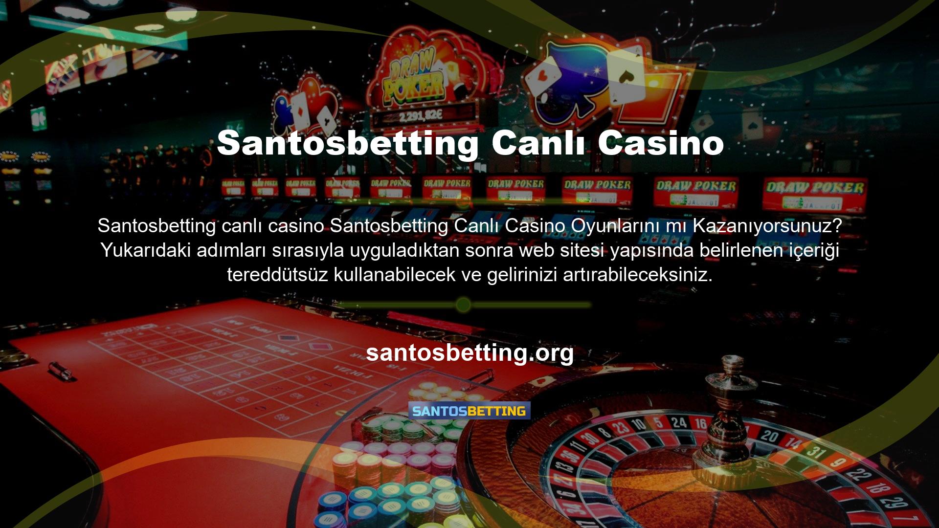 Santosbetting Canlı Casino