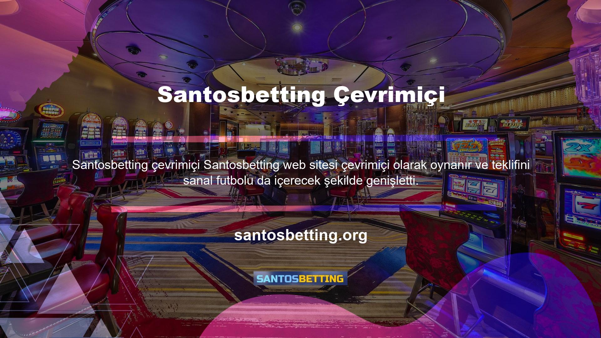 Santosbetting geniş bir sanal futbol yelpazesi sunuyor ve çok sayıda bahis seçeneği sunuyor