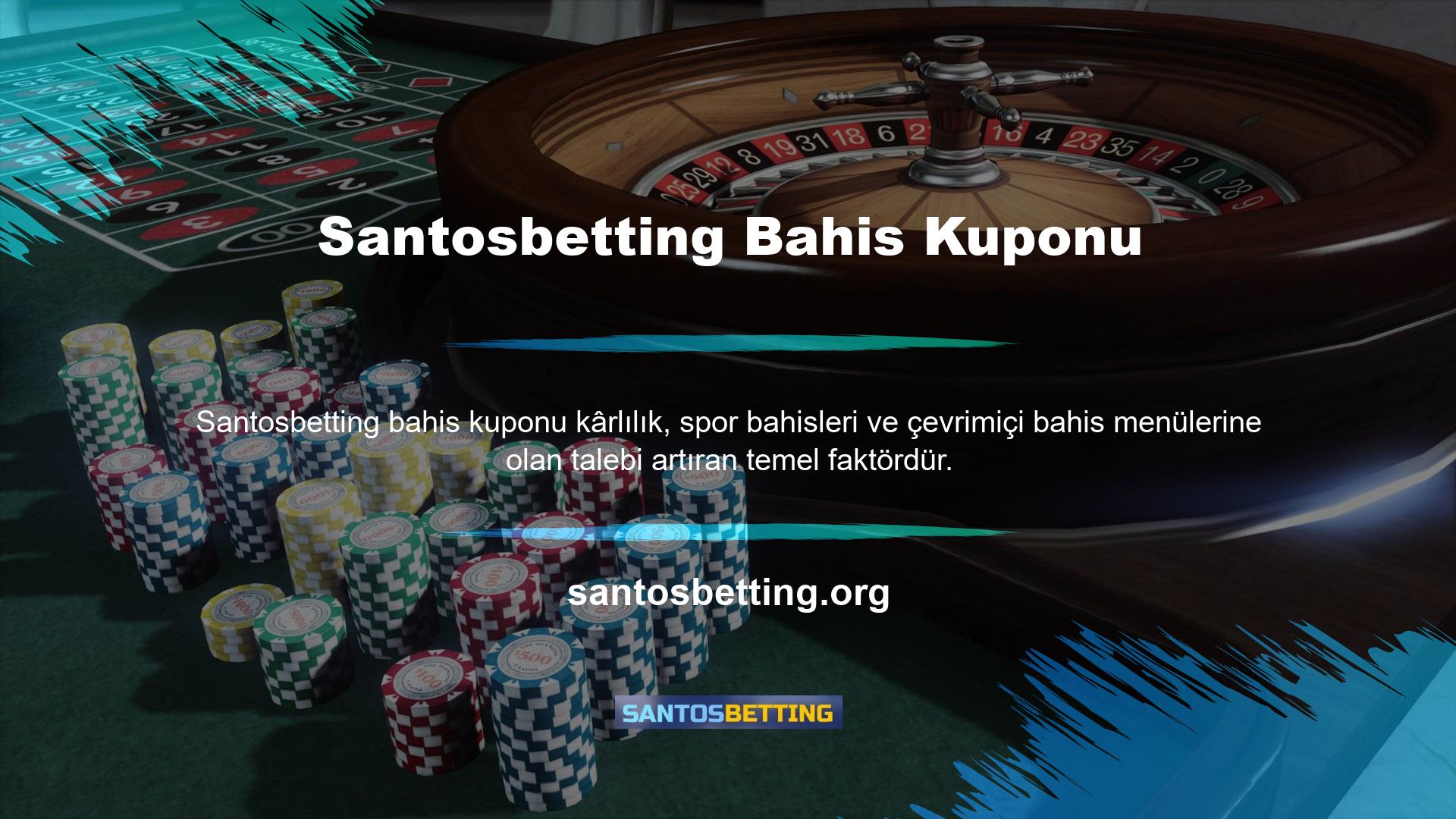 Santosbetting, bahis kuponu tutarlarını hesaplarken dünya çapında istikrarlı çözümler sunmayı amaçlıyor